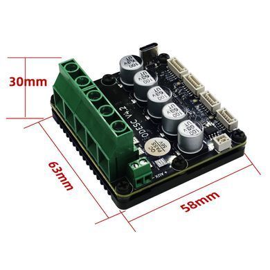 Контролер SEQURE ODESC V4.2 Single BLDC FOC 8&ndash;56V, для робототехніки та двигунів з датчиками Холла