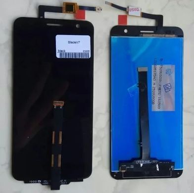 Дисплей ZTE Blade V7 модуль в зборі з тачскріном, чорний, High Copy, без рамки