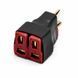 Переходник T-Plug Male на 2х Female, параллельный, разветвитель питания FPV, электротранспорта