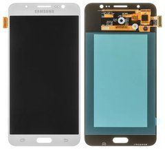 Дисплей Samsung J710 Galaxy J7 (2016) модуль в сборе с тачскрином, белый, OLED, High Copy, без рамки