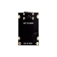 Перетворювач напруги DC to USB-C, 8-32V to Type-C PD65W, Step-Down конвертер, модуль швидкої зарядки