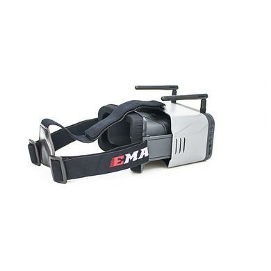 Відеошолом для FPV дронів EMAX Transporter 2 5.8Ghz, 4.3", 480*800, 1300mAh, дві антени