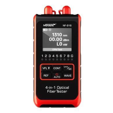 Мультитестер оптичний Noyafa NF-916 OPM VFL RJ45, візуальний локатор пошкоджень, вимірювач потужності