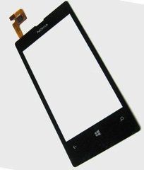 Nokia Lumia 521 сенсорний екран, тачскрін чорний, без рамки