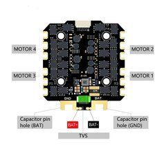 Стек FC&ESC DakeFPV H743 8S 30&times;30, 4in1 ESC 70A, Betaflight/Ardupilot, для великих дронів