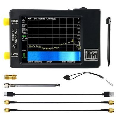 Аналізатор спектру радіочастот ZeenKo TinySA 100KHz-960MHz, TFT 2,8&rdquo; (320х240)