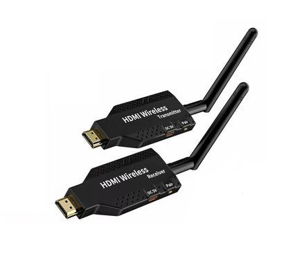 Комплект бездротової передачі відео HDMI Wireless TX/RX 5G 1080P, передавач і приймач, до 50м