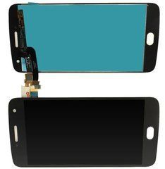 Дисплей Motorola XT1684, XT1685, XT1687 Moto G5 Plus модуль в зборі з тачскріном, чорний, High Copy, без рамки
