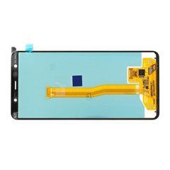 Дисплей Samsung A750 Galaxy A7 (2018) модуль в сборе с тачскрином, черный, Service Original, Original, без рамки