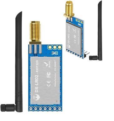 Беспроводной приемопередающий модуль DX-LRO2 ASR66001 LoRa 433/475MHz 22dBm, на 8км + антенна