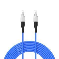 Патч-корд оптичний FC UPC to FC UPC, довжина 1м, одномодовий 9/125 G.657A OS2 3mm, армована оболонка, гнучкий, синій