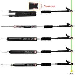 Набір заземлення SEQURE GND Wire Set 1.8м, антистатичний ESD кабель для паяльника та пінцетів, USB/O-type