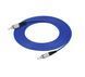 Патч-корд оптичний FC UPC to FC UPC, довжина 1м, одномодовий 9/125 G.657A OS2 3mm, армована оболонка, гнучкий, синій
