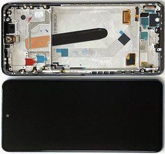 Дисплей Xiaomi Poco F3 модуль в зборі з тачскріном і рамкою, Original, чорний, Original, з рамкою