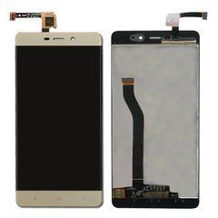 Xiaomi Redmi 4 Pro Prime дисплей в сборе с тачскрином модуль золотой, Original PRC, без рамки