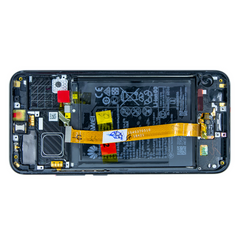 Дисплей Huawei Honor 10 з борі з тачскріном, чорний, з рамкою, Service Original з акумулятором, Original, з рамкою