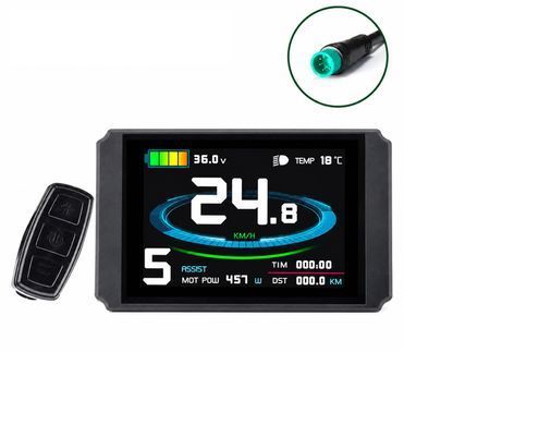 Дисплей LCD8HU Kunteng KT, с водонепроницаемым коннектором