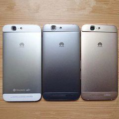 Задня панель корпусу з бічною кнопкою, без лотка Sim для смартфону Huawei Ascend G7 білого кольору