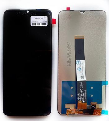 Дисплей Xiaomi Redmi 9A / Redmi 9C модуль в сборе с тачскрином, Original PRC, черный, Original PRC, без рамки
