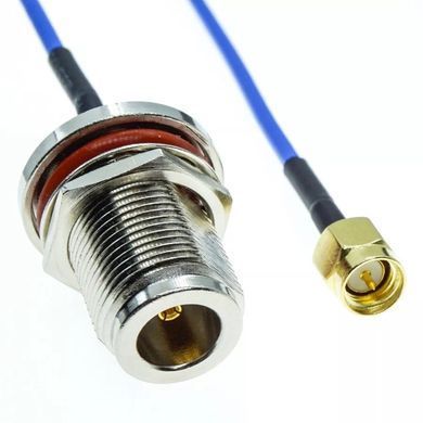 Пігтейл SMA-Male to N-Female, з кабелем RG405 15см, перехідник для РЕБ