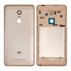Задня кришка для смартфону Xiaomi Redmi Note 3 Pro, золотиста, з бічними кнопками, Original, Original