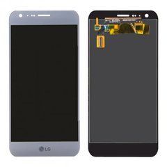 Дисплей LG K580 X Cam модуль в зборі з тачскріном, сріблястий, без рамки