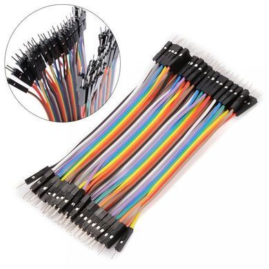 Джампер-кабелі Dupont 20pin 10см Male-Male для Arduino, макетних плат, з'єднання модулів