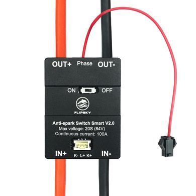 Выключатель антиискровой Flipsky Anti Spark Switch 100A 84V, кнопка питания 12мм, для электротранспорта