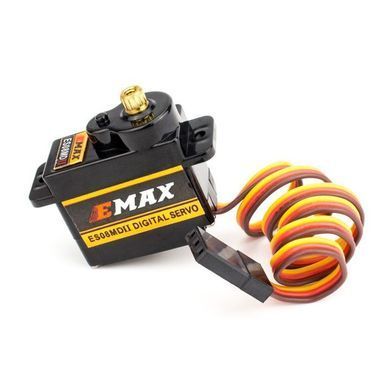 Сервопривід EMAX ES08MD II 12G 180&deg;, цифровий, металевий редуктор, для FPV дронів