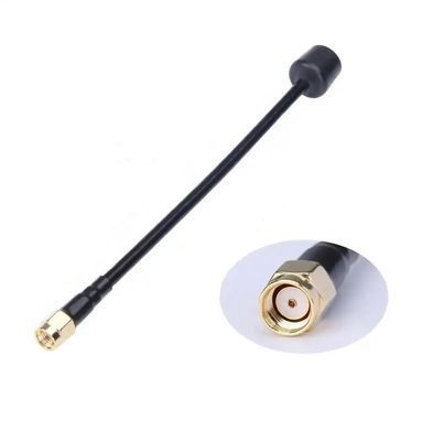 Антена RHCP 5.8G iFlight Albatross 150mm 3Dbi, RP-SMA-Male прямий, чорна, для FPV дронів