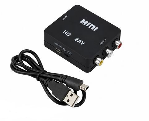 Відеоконвертер HDMI на AV RCA, 1080P, підтримка NTSC/PAL, AV/CVBS L/R, перетворювач відео 1920&times;1080