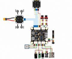 Стек FC&ESC DakeFPV H743 8S 30&times;30, 4in1 ESC 60A, Betaflight, Ardupilot, для FPV дронів