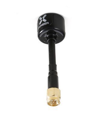 Антена RHCP 5.8G FOXEER Lolipop V4 60mm 2.6Dbi, SMA-Male прямий, чорна, для FPV дронів