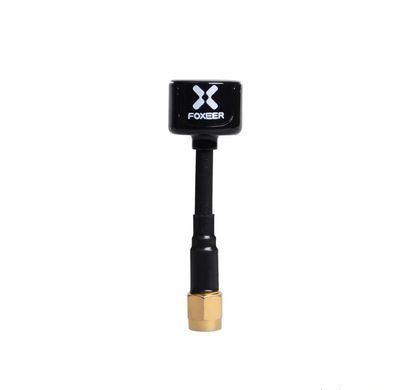 Антена RHCP 5.8G FOXEER Lolipop V4 60mm 2.6Dbi, SMA-Male прямий, чорна, для FPV дронів