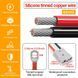Конектор Anderson 50A 600V з кабелем 8AWG 20 см, наконечники M8 для LiFePO4, інверторів