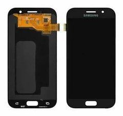 Дисплейний модуль Samsung A520F Galaxy A5 (2017), чорний, Original, Original, без рамки