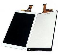 Дисплей Sony Xperia ZL C6502 L35h, C6503 L35i, C6506, модуль в зборі з тачскріном білий, без рамки