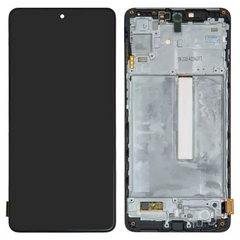 Дисплей Samsung M536 Galaxy M53 модуль в зборі з тачскріном і рамкою, Original PRC, чорний, Original PRC, з рамкою