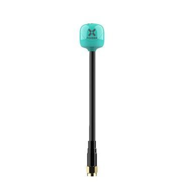 Антена RHCP 5.8G FOXEER Lolipop V4+ Plus 100mm 2.6Dbi, SMA-Male прямий, блакитна, для FPV дронів