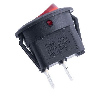 Перемикач On-Off 6A / 250V, L-KLS7-020-101011RB, для електронних схем та проектів