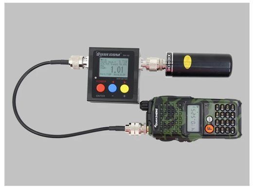 Измеритель КСХ и мощности SURECOM SW102 125&ndash;525 МГц VHF/UHF, разъем N-type, цифровой