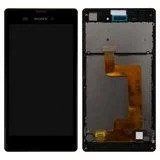 Дисплейний модуль Sony Xperia T3 D5102, D5103, D5106 в зборі з тачскріном чорний, з передньою панеллю, без рамки