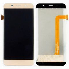 Дисплей Bravis S500, Leagoo M5 Edge модуль в зборі з тачскріном, золотистий, без рамки