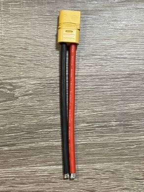 Конектор XT60 Male з кабелем 12AWG 10см