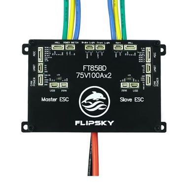 Контролер FLIPSKY FT85BD 75V 100A&times;2 Dual ESC для BLDC моторів з датчиками Холла та робототехніки