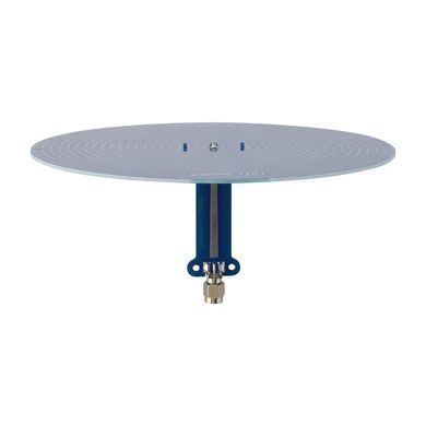 Антена UWB 610MHz-7GHz RHCP, SMA-M, спіральна антена Архімеда 15 см, права кругова поляризація