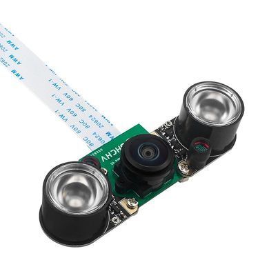 Камера для одноплатних ПК 8MP IMX219, CSI, 200&deg; ультраширококутна, IR, для Raspberry Pi 5 Zero 2W