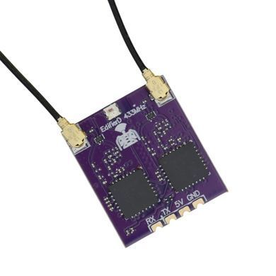 Приймач керування ELRS 433MHz HappyModel ES900 DUAL RX + дві T-антени, для FPV дронів