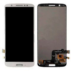 Дисплей Motorola Moto G6 XT1925 модуль в зборі з тачскріном, сріблястий, без рамки