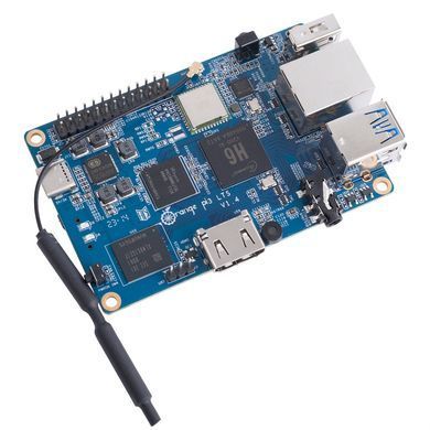 Одноплатный ПК Orange Pi 3 LTS 2G8G EMMC Allwinner H6 WiFi Bluetooth HDMI для IoT, DIY-проектов